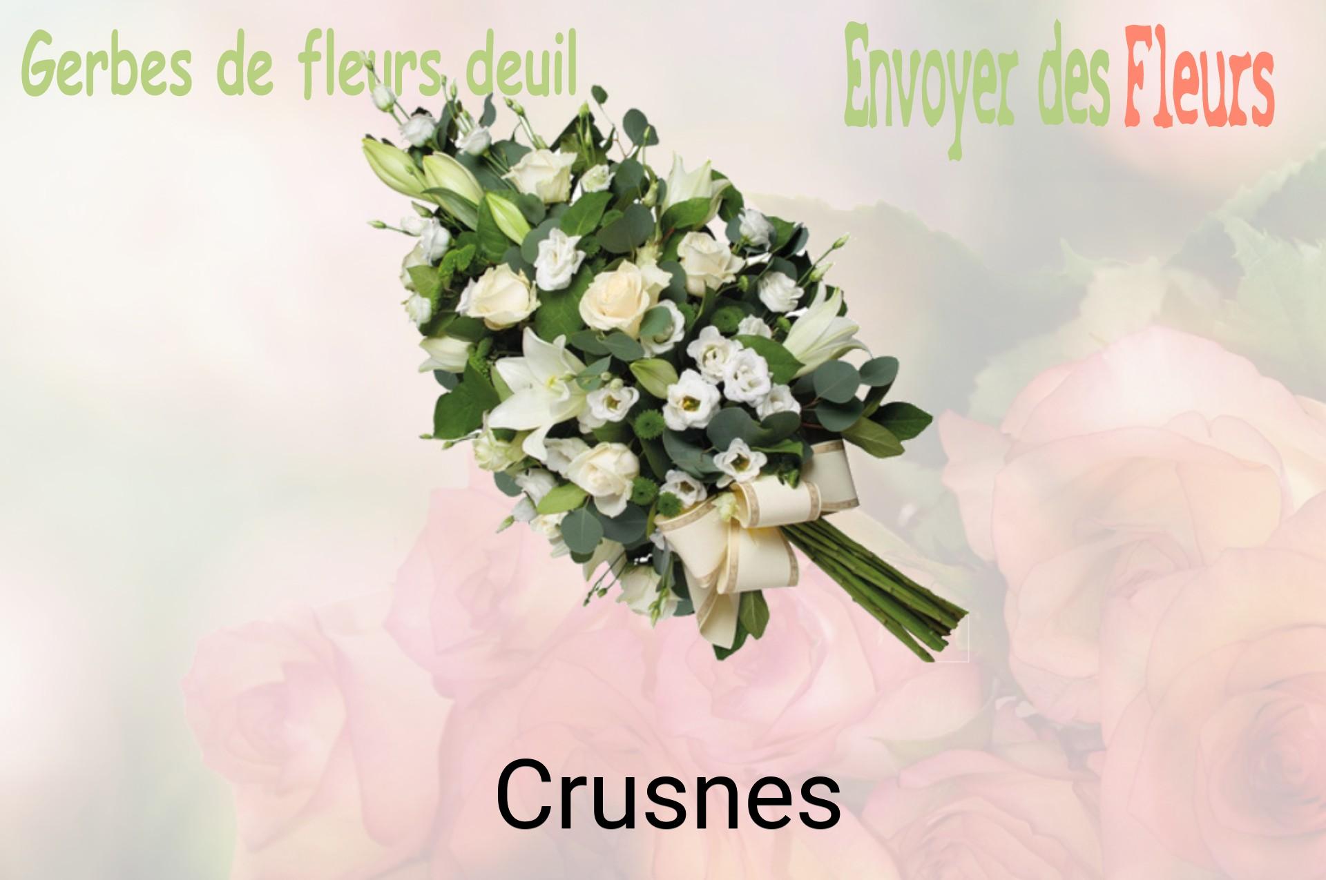 Gerbe de fleurs de deuil livrée à Crusnes